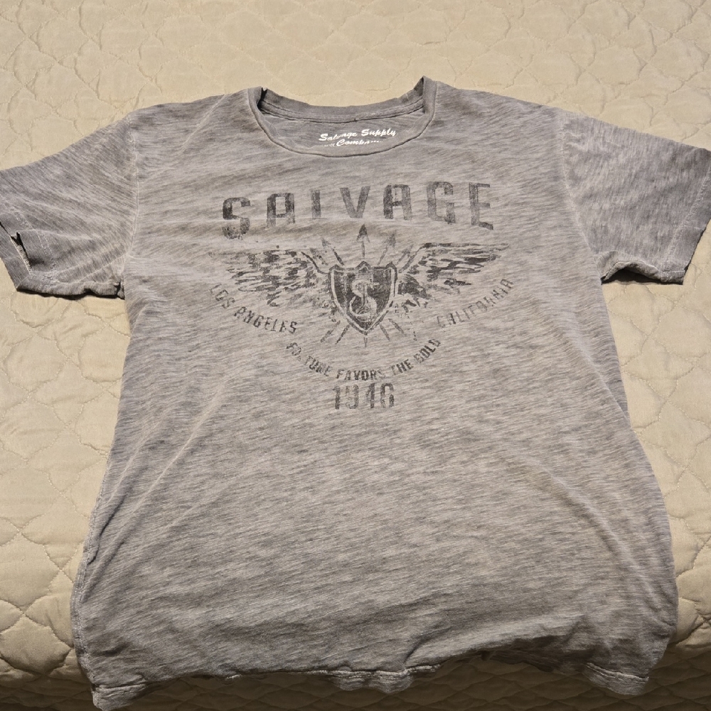 Salvage Heather Gray Graphic Tee